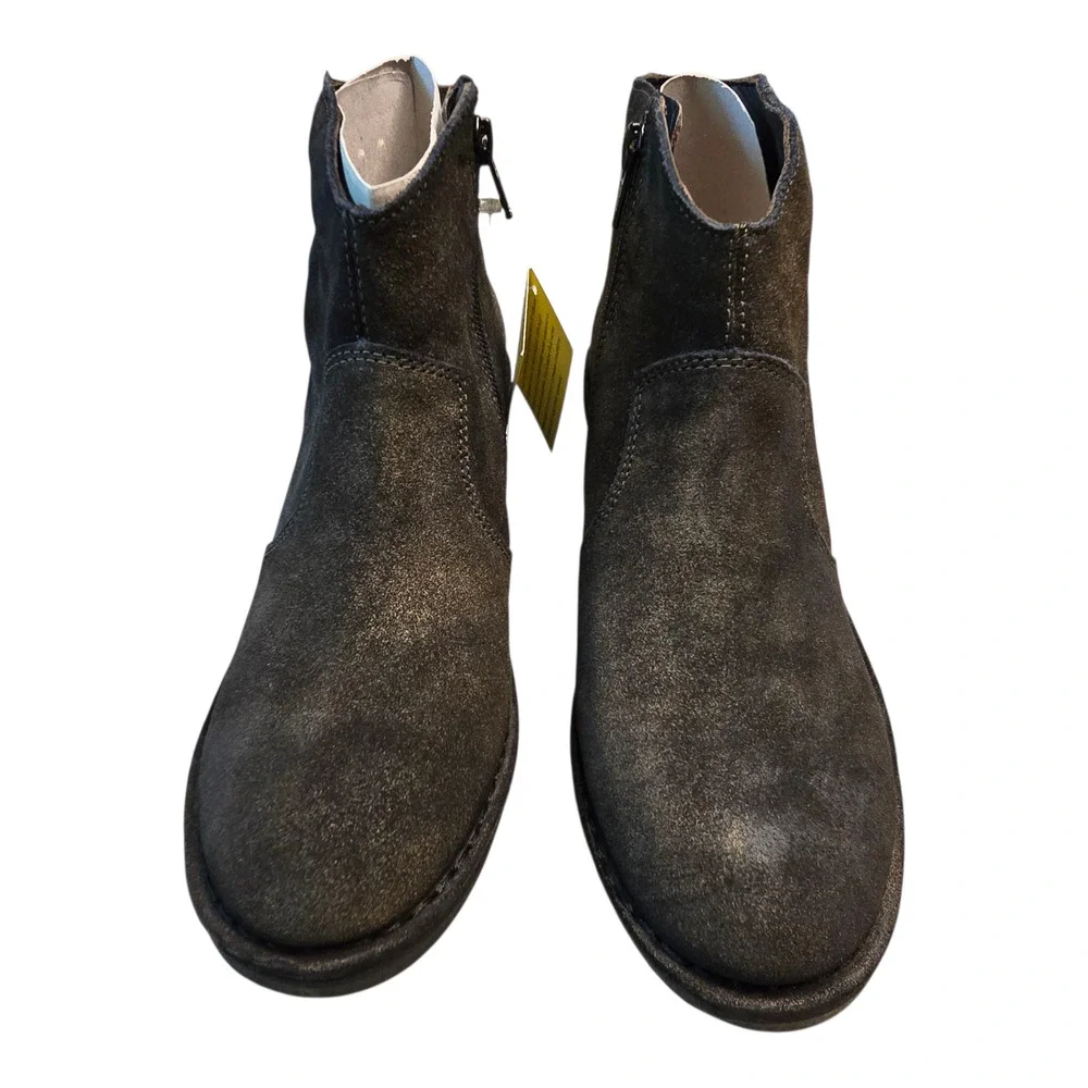 Fly London Ankle Boots Womens Size 39 Griffon Olive Leather Earthy Grunge Urban